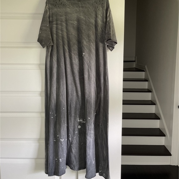 Rare Magnolia Pearl  7 (Seven) Pullover Tee Dress w/ Distressing & Fading ~ Ozzy - Picture 5 of 6